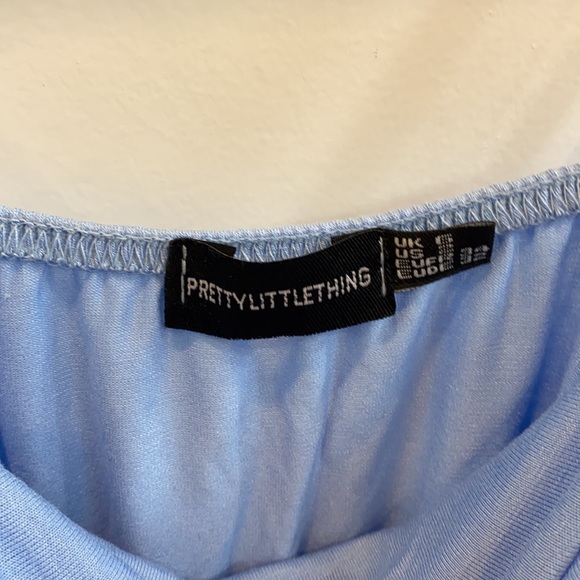 Pretty Little Thing Blue Body Suit Size 2 - Picture 2 of 2